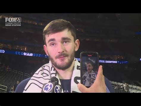 UConn S Alex Karaban Reacts To Winning National Championship Full