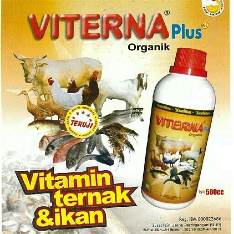 Viterna Plus Vitamin Ternak Nasa Organik Cair Untuk Penggemukan Ternak