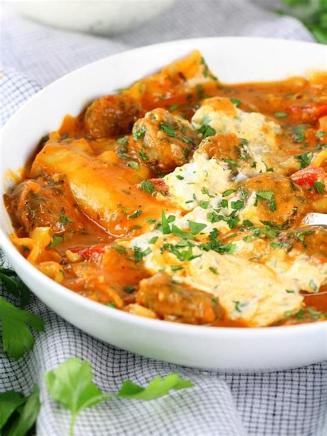 Chicken Sausage Lasagna Soup Recipe Taste And See