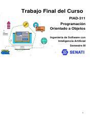 Piad Trabajofinal Pdf Trabajo Final Del Curso Piad