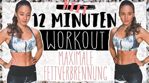 Hiit Workout Für Zuhause ♥ Maximale Fettverbrennung In 12 Minuten ♥ Mit