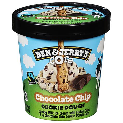 Ben & Jerry's Ice Cream, Chocolate Chip Cookie Dough, Core 1 pt | Ice ...