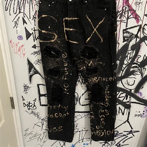 Custom Sex Pistols Bleached Jeans Depop