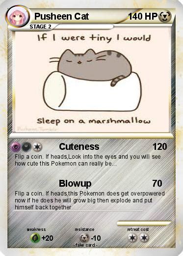 Pokémon Pusheen Cat 3 3 Cuteness My Pokemon Card