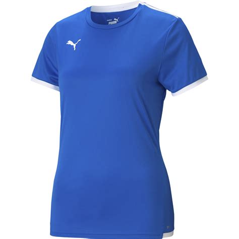 Puma teamLiga W T shirt Electric Blue Lemonade Puma White Köp