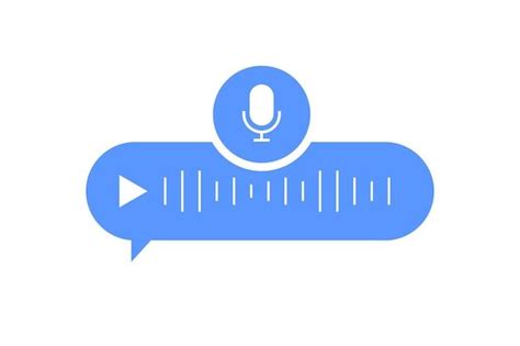 Voice Messages Bubble Icon With Sound Wave And Microphone