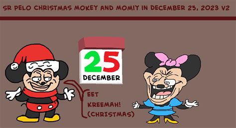 Sr Pelo Christmas Mokey and Momiy in December 25, by Abbysek on DeviantArt