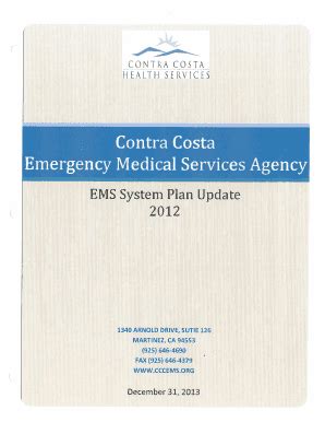 Fillable Online Emsa Ca Ems System Plan Update Fax Email Print Pdffiller