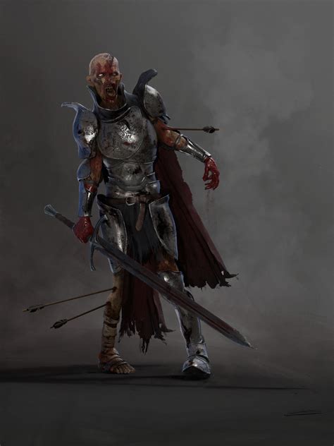 ArtStation - Personal - Medieval Zombie Character Concept Art