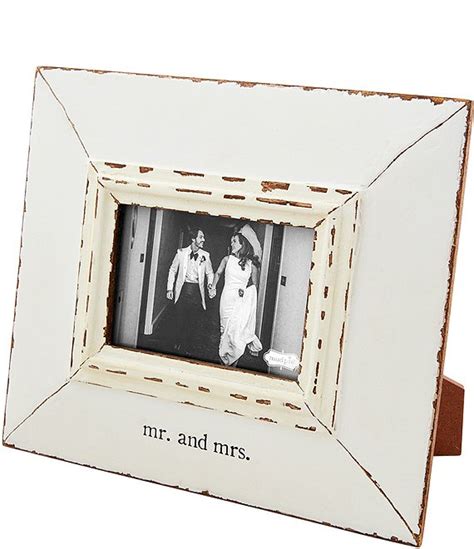 Mud Pie Wedding Collection Mr And Mrs Distressed Picture Frame Dillards