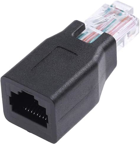 Deinbe Rj Macho A Hembra Cat Conector Lan Adaptador Ethernet Rj