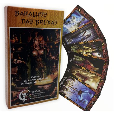 Tarot Baralho Tar Das Bruxas Cartas E Manual Deck Laranja Shopee