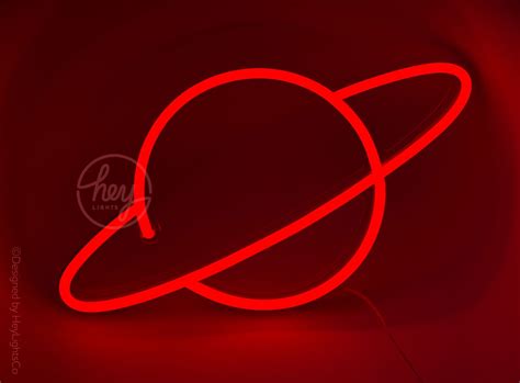 Planet Custom LED Neon Sign Choose Your Color Etsy