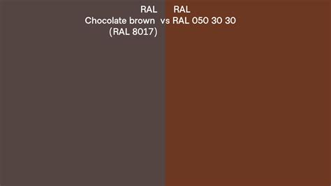 Ral Chocolate Brown Vs Ral Side By Side Comparison