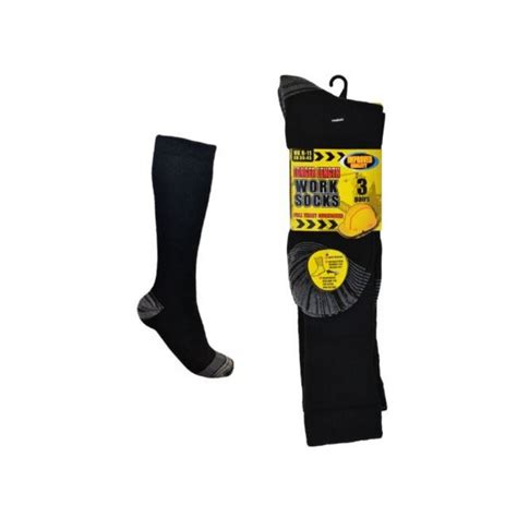 Jcb Mens Work Socks Black Size 611 Kellihers Feeds