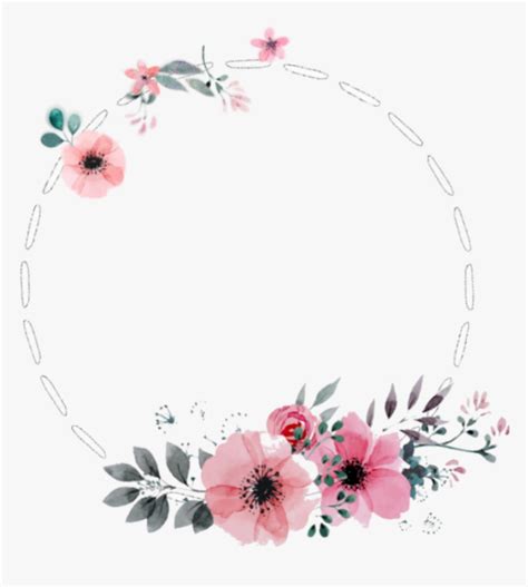 Clip Art Rosa Rose C Rculo Circulo De Flores Png Transparent Png