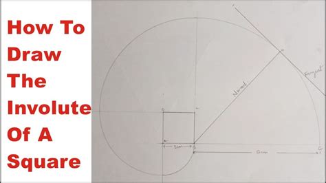 How To Draw The Involute Of A Square With The Normal And Tangent To The