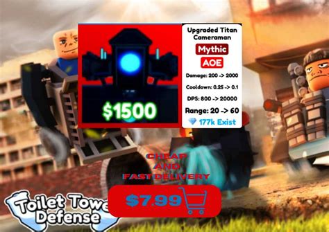 UTC/UPGRADED TITAN CAMERAMAN | TTD | Toilet Tower Defense | Cheap | Fast Delivery