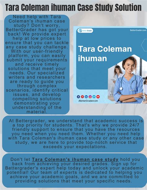 Ppt Tara Coleman Ihuman Case Study Solution Powerpoint Presentation