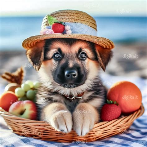 X Digital German Shepherds On Holidays Images X Inches Etsy