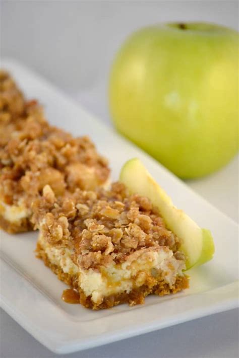 Caramel Apple Cheesecake Bars