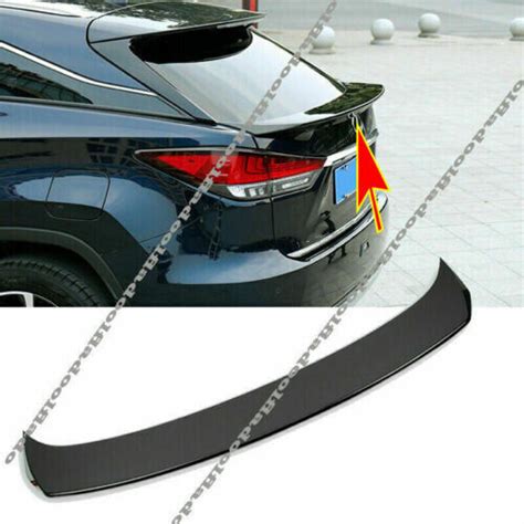 For Lexus Rx H Black Abs Rear Trunk Duck Lid Spoiler