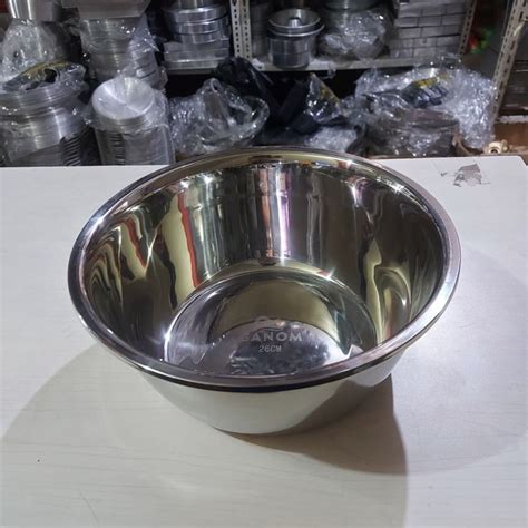 Jual Baskom Stainless Cm Tebal Baskom Dalam Mangkok Mixing Bowl