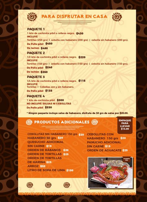 Menu Kukulkan