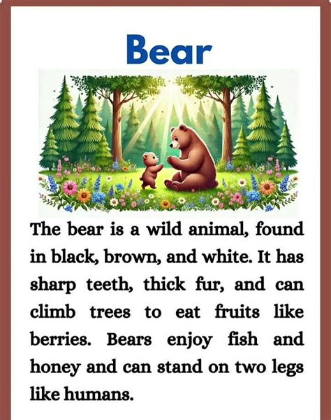 short story bear englishlearning englishvocabulary englishgrammar