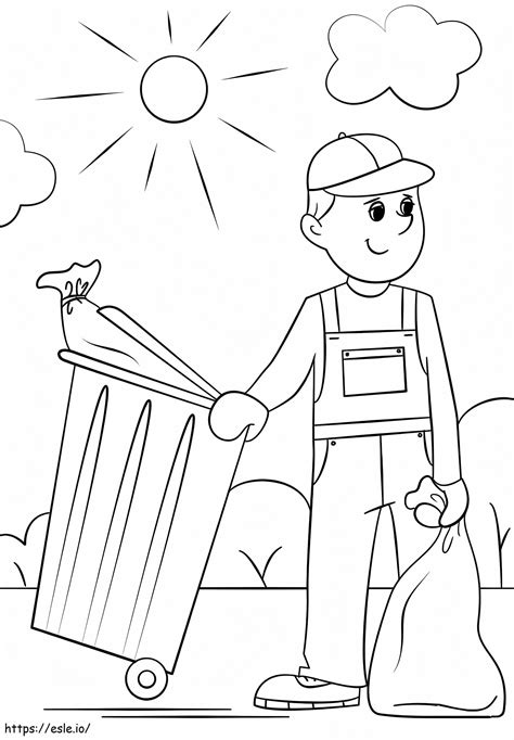 Garbage Collector coloring page