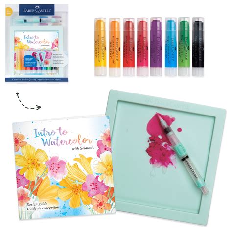 Faber Castell Intro To Watercolor With Gelatos Art Kit For Beginners