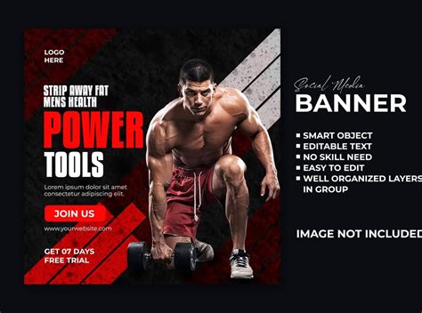 Gym Banner Design by Md Raihan on Dribbble