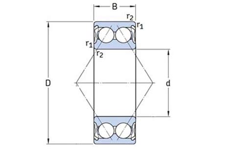 E2 3205 A 2Z Four Point Contact Ball Bearing Manufacturer Supplier