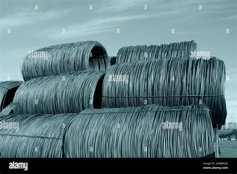 Steel Wire Rod Stock Photo Alamy