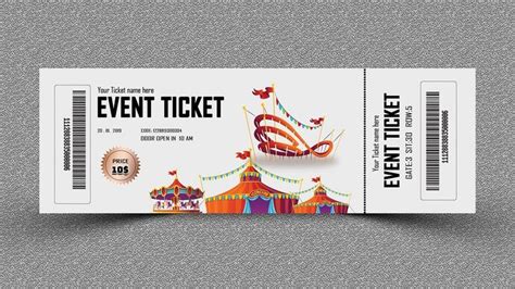 Event Ticket Design-Photoshop Tutorial | Event tickets design, Ticket ...