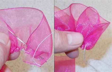 How To Make Ribbon Flowers Ribbon Flower Tutorial How To Make Ribbon