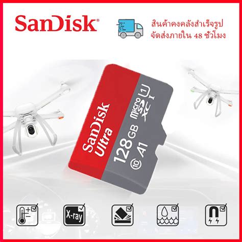 Sandisk Ultra Micro Sd Card 32gb64gb512gbเมมโมรี่การ์ดclass10a1 ความเร็ว120mbsใช้ได้กับมือถือ