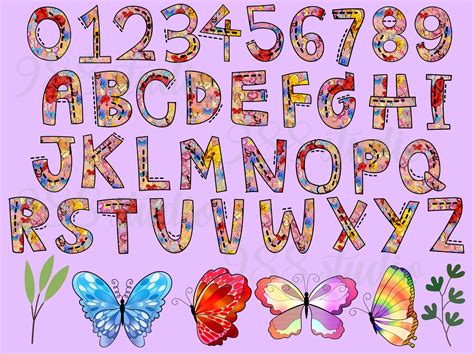 Butterfly Alphabet Png, Butterflies Font, Insect Letters Png, Bugs Clip ...