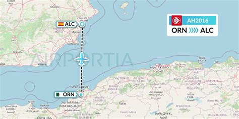 AH2016 Flight Status Air Algerie Oran To Alicante DAH2016