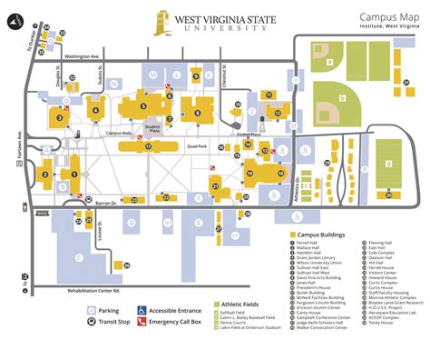 West Virginia State University Campus Map | Virginia Map