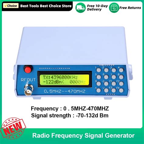 G N Rateur De Signal 0 5MHz 470MHz RF Testeur De Compteur Pour Radio FM