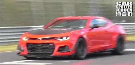 New Camaro Zl1 1le Shown Testing At Nurburgring Video Torque News