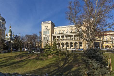 Building Of Military Club In Center Of City Of Sofia Editorial Image