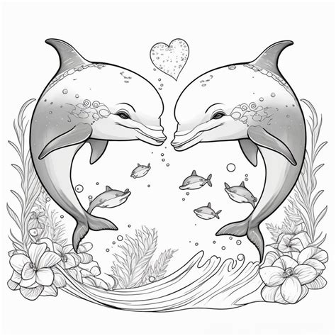 10 Printable Dolphin Coloring Pages For Kids And Adults Digital