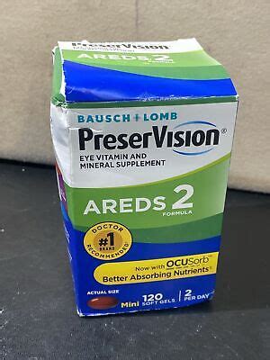 Preservision Areds Formula Mini Soft Gels Baush Lomb Eye