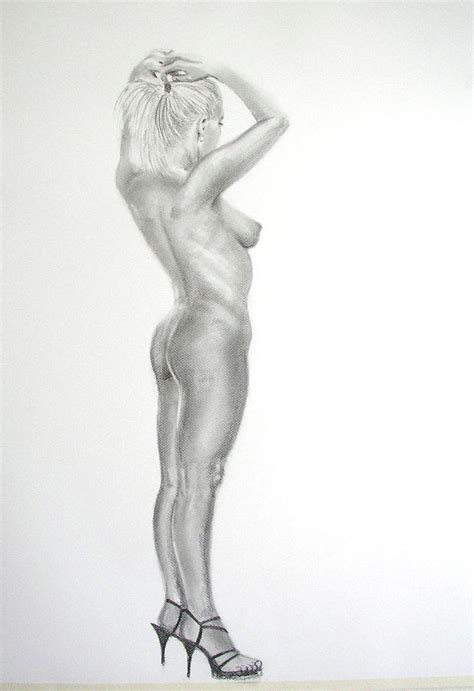 Pencil Nude 16 Drawing By Steve Jones