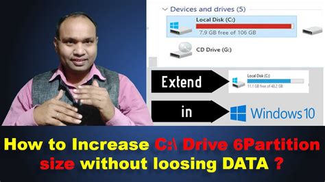 How To Increase C Partition Size Without Loosing Data How To