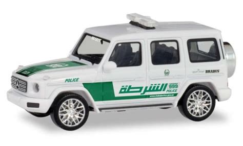 Coche Miniatura Mercedes Classe G Herpa Dubai Police Coches