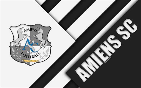 Amiens SC Paint Art Creative French Football Team Logo Ligue 1