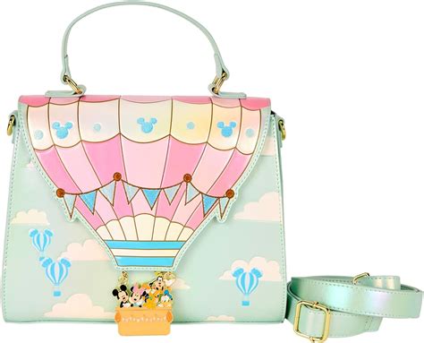 Loungefly Disney Mickey Friends Hot Air Balloon Crossbody Bag Disneyloungefly